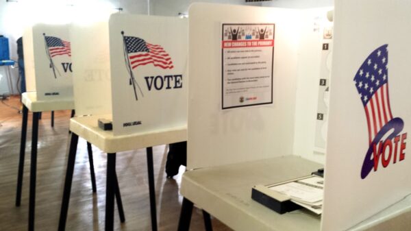 Voting booth stations