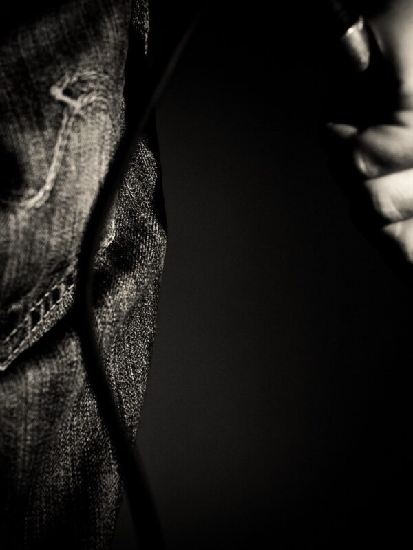 holding a microphone