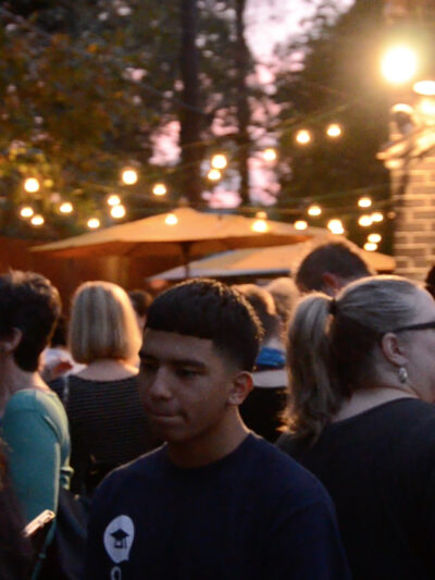 Group of supporters at event