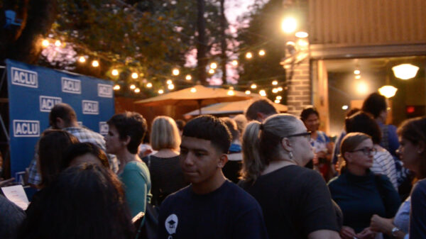 Group of supporters at event