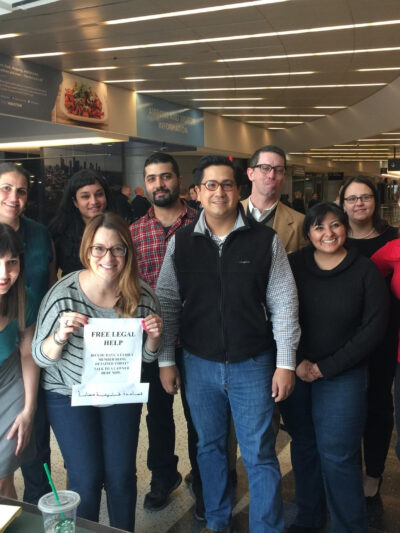 ACLU of Texas Attorneys at Bush Airport