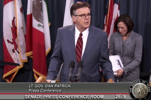 Dan Patrick press conference