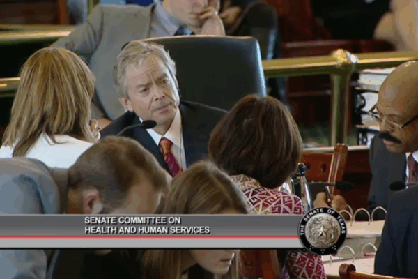 Screen Shot of Senate Hearing