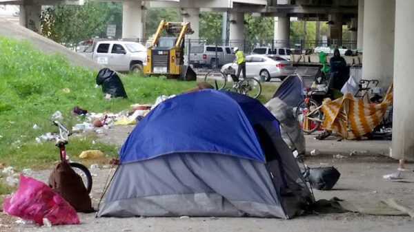 homeless encampment in houston