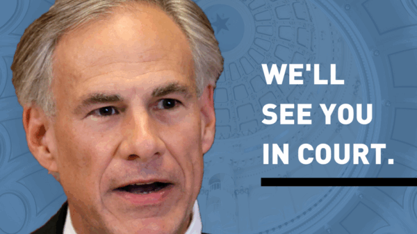 Governor Greg Abbott in the Texas Capitol