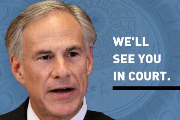 Governor Greg Abbott in the Texas Capitol