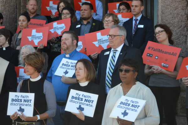 Religious Refusal activists at the Texas Capitol