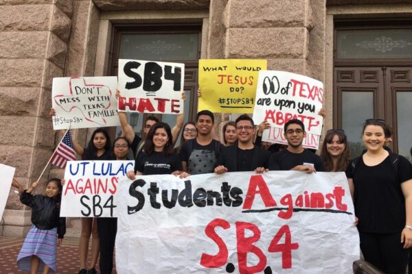 SB 4 protesters at the Capitol