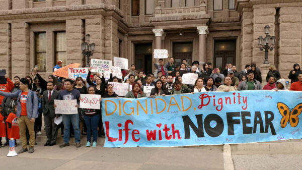 Anti-SB4 protesters rally at the Texas Capitol