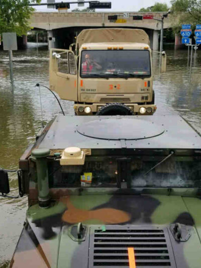 Rescue efforts during national disaster