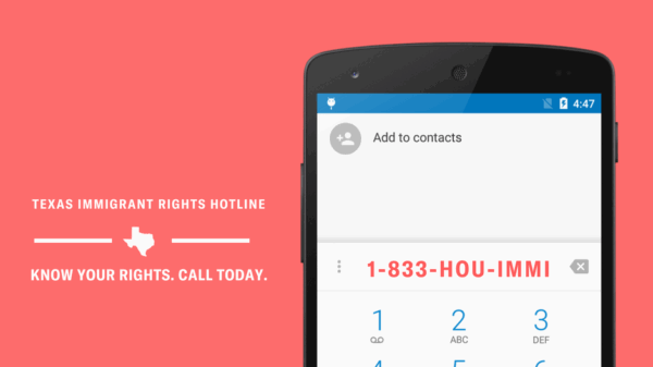 Immigrant Rights hotline image