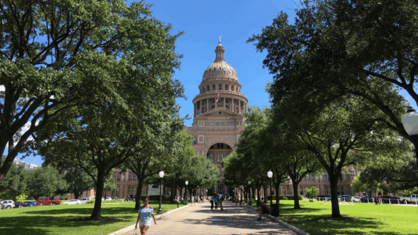 Texas Capitol front lawn