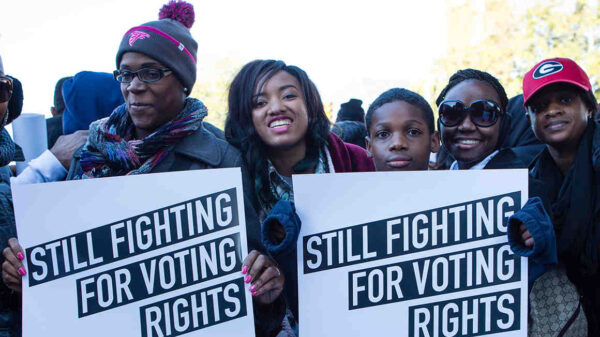 Voting rights rally