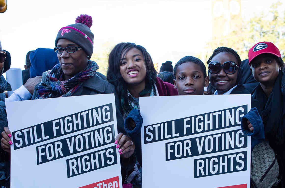 Voting rights rally