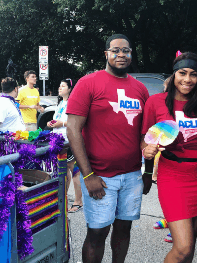 ACLU of Texas supporters at Houston Pride Parade