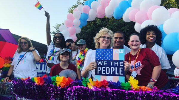 ACLU of Texas supporters at Houston Pride Parade