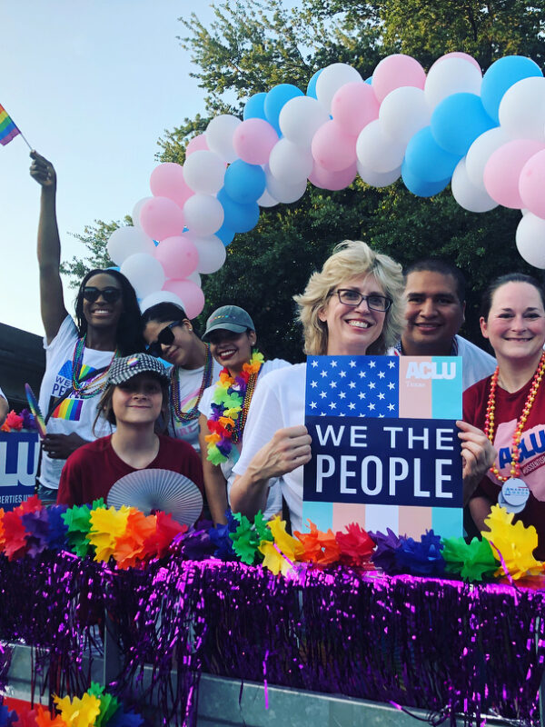 ACLU of Texas supporters at Houston Pride Parade
