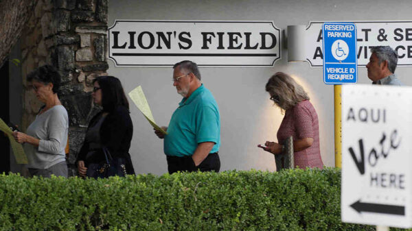 Voting Line in Texas