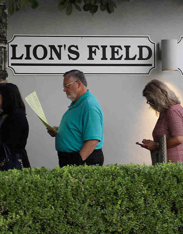 Voting Line in Texas