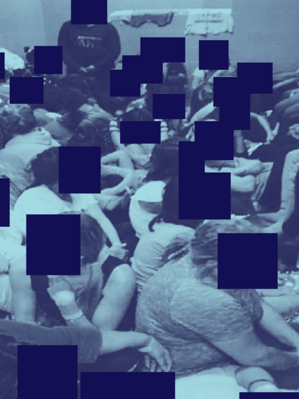 Detained Migrants in El Paso detention center