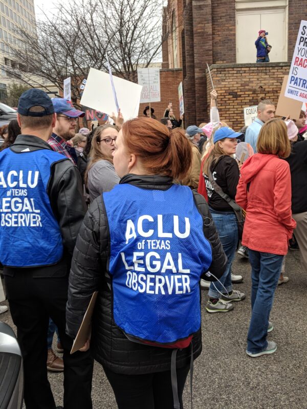 Join us at a legal observer training in Austin, Thursday, February 6