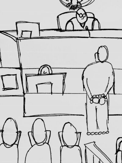 Courtroom sketch