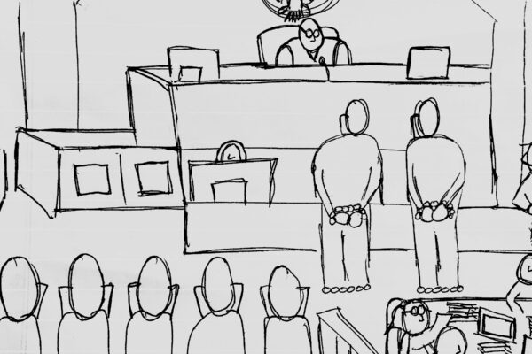 Courtroom sketch