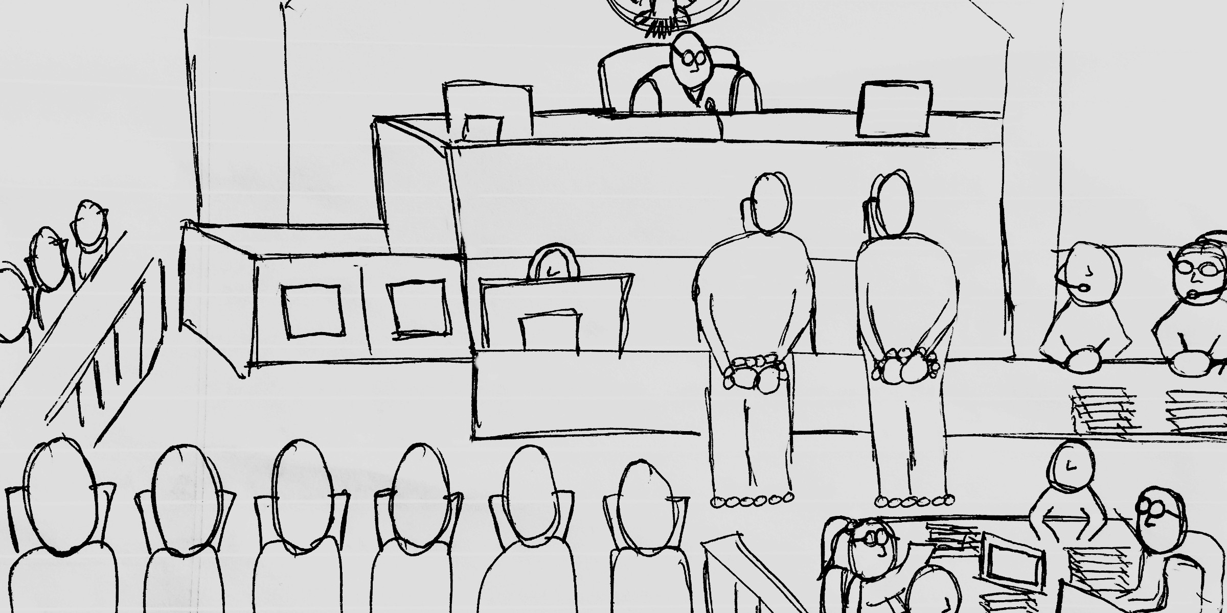 Courtroom sketch