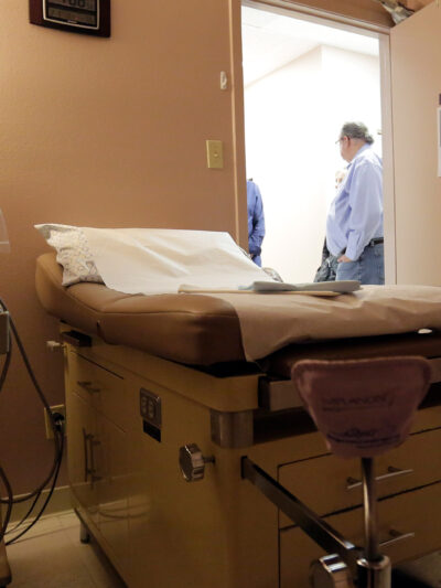 A procedure room at a women's health clinic in Texas.