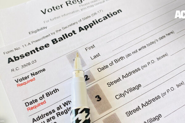 Image of an Absentee Ballot Application