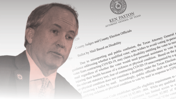 Ken Paxton Letter Vote By Mail