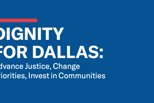 Dignity for Dallas report graphic