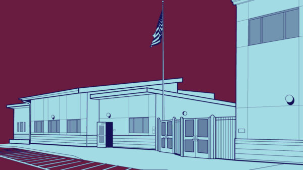 Graphic image of a school