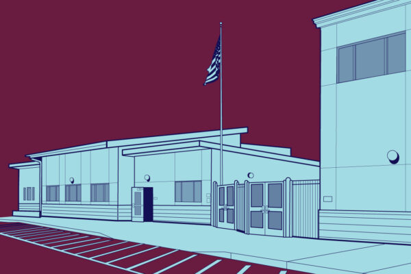 Graphic image of a school