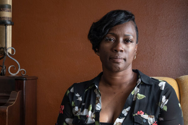 Crystal Mason in her home.