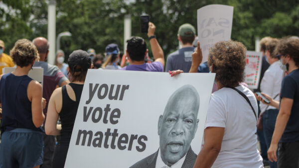 a sign that reads your vote matters