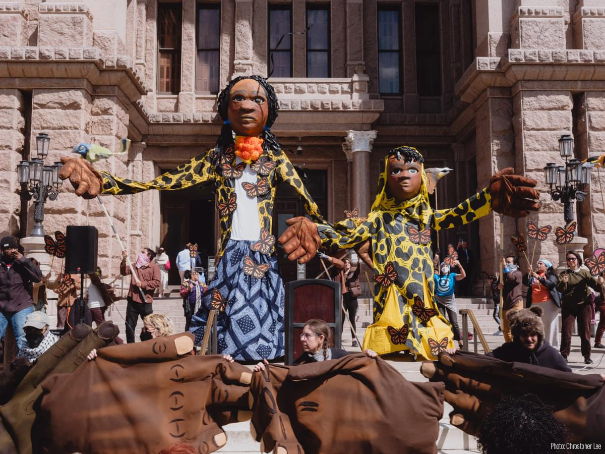 Rally for immigrants' rights in Austin