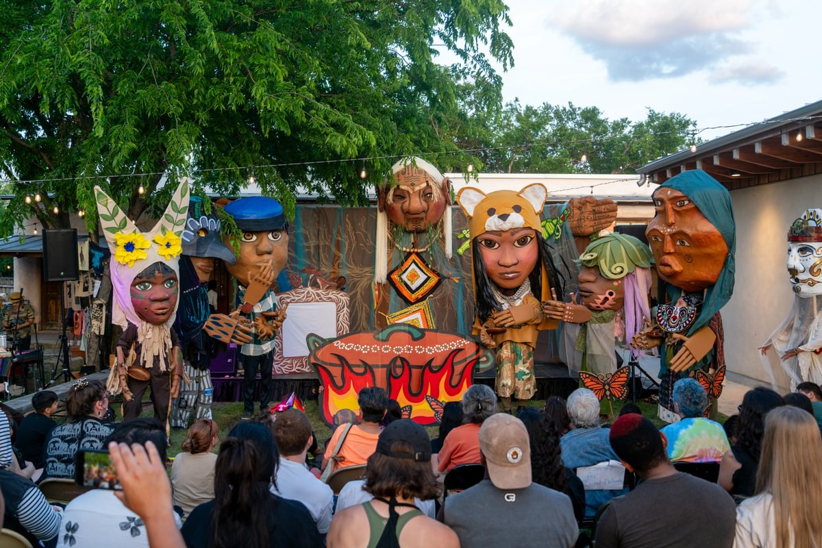 Giant puppets in San Antonio