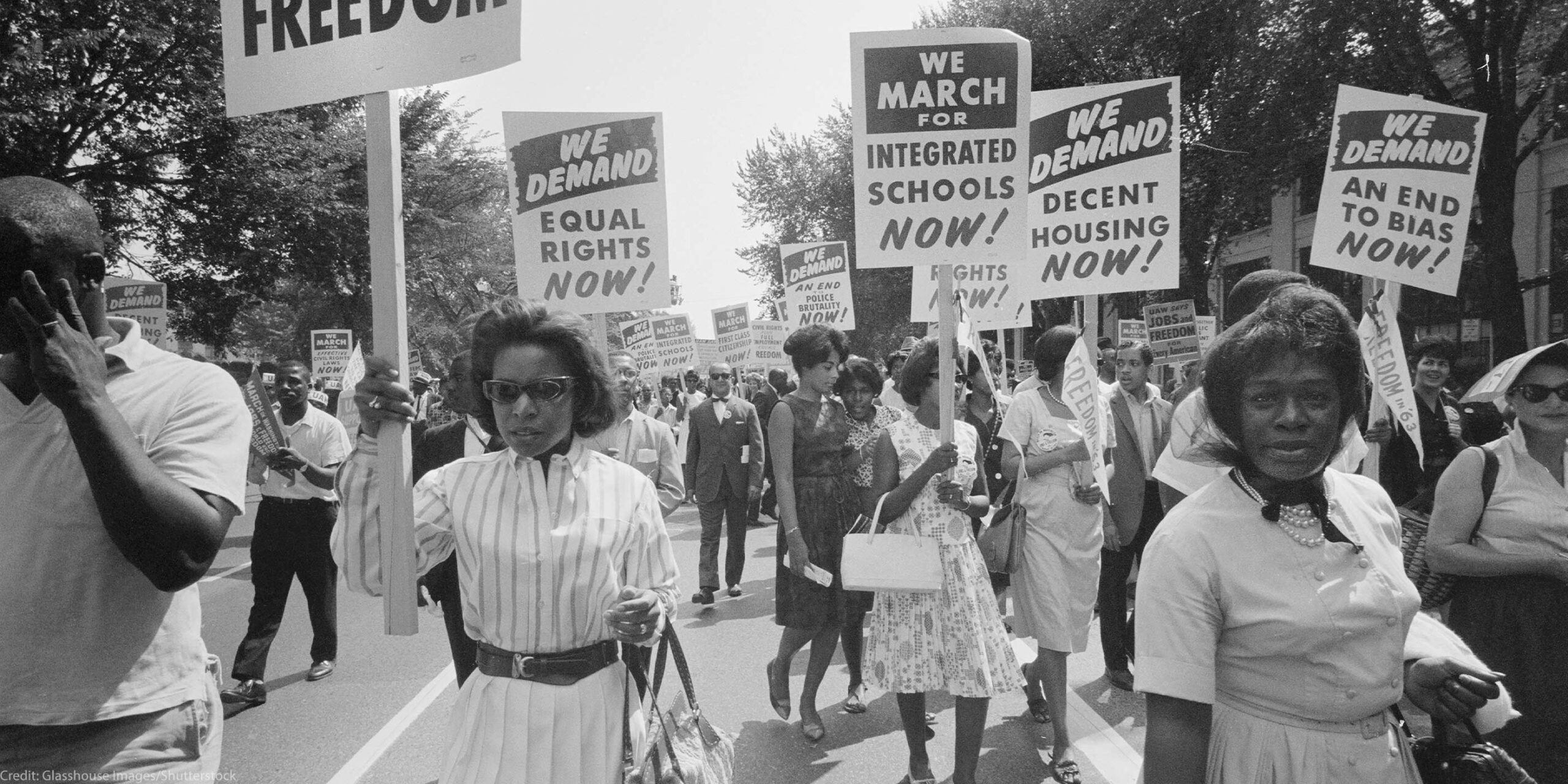Civil Rights March, Washington DC. on August 28, 1963.