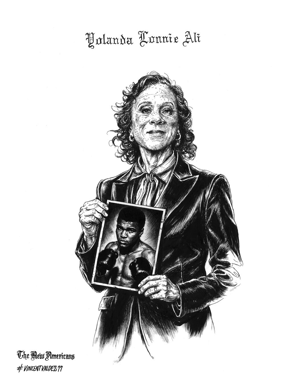 Portrait of Lonnie Ali by Vincent Valdez