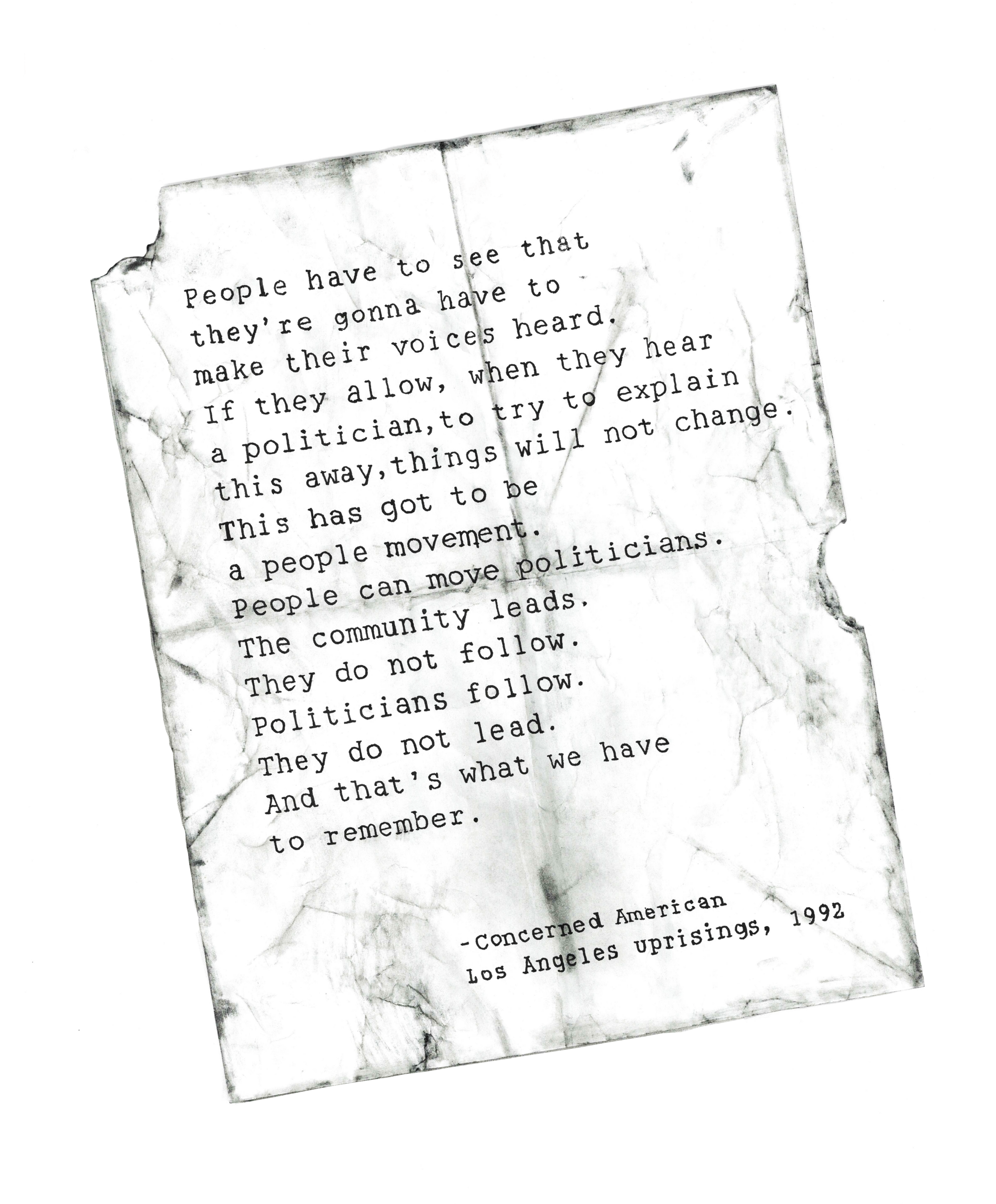 Letter from a concerned citizen.