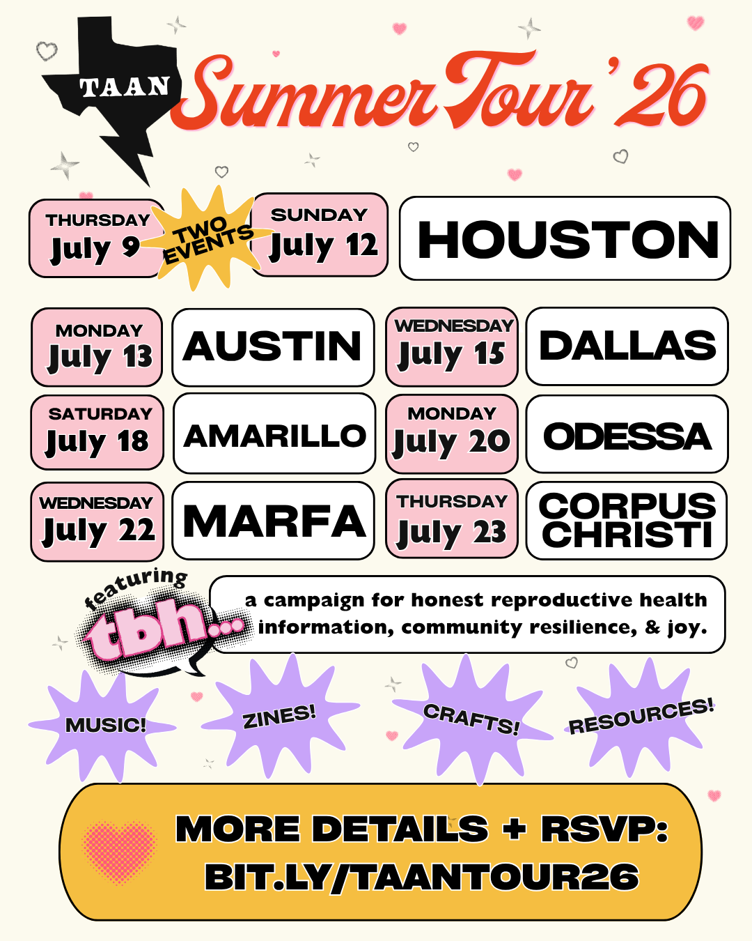 tbh summer tour 2026