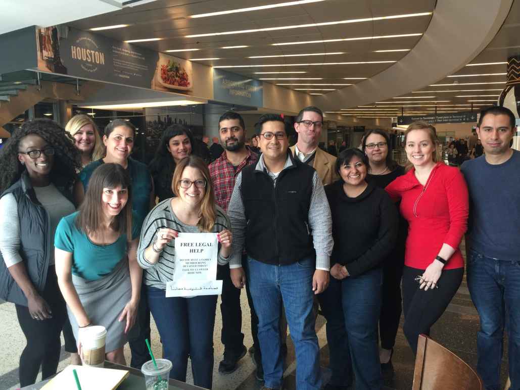 ACLU of Texas Attorneys at Bush Airport