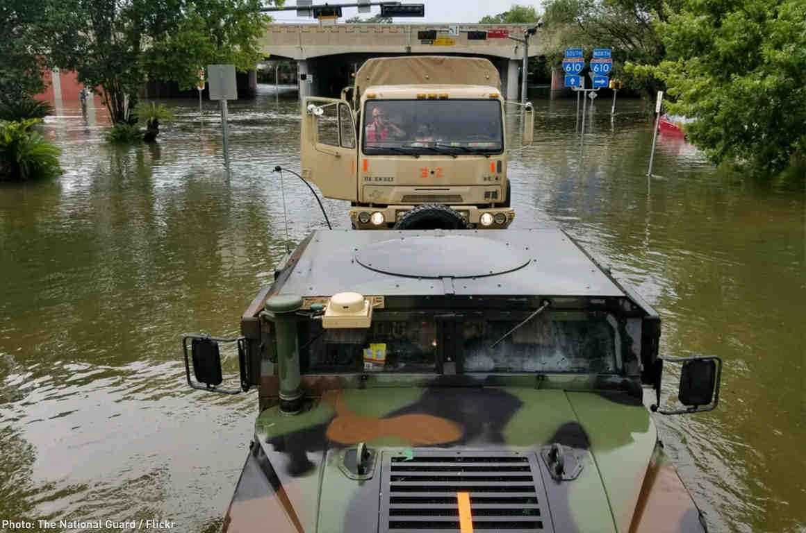 Rescue efforts during national disaster