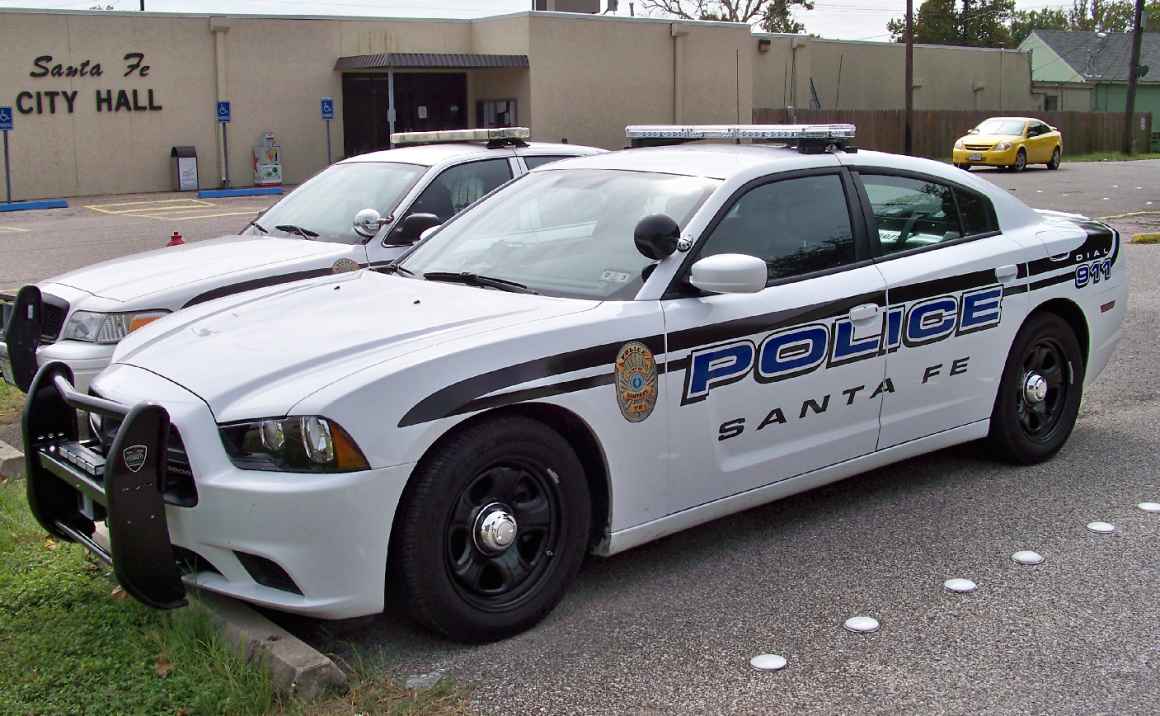 Two Santa Fe Police cruisers