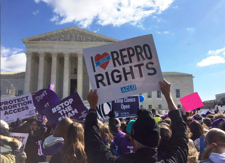 Abortion protest at the Supreme Court