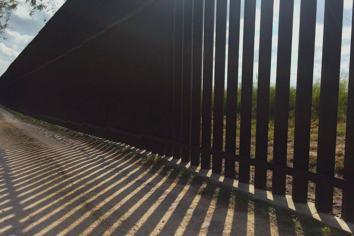 Border wall in Brownsville