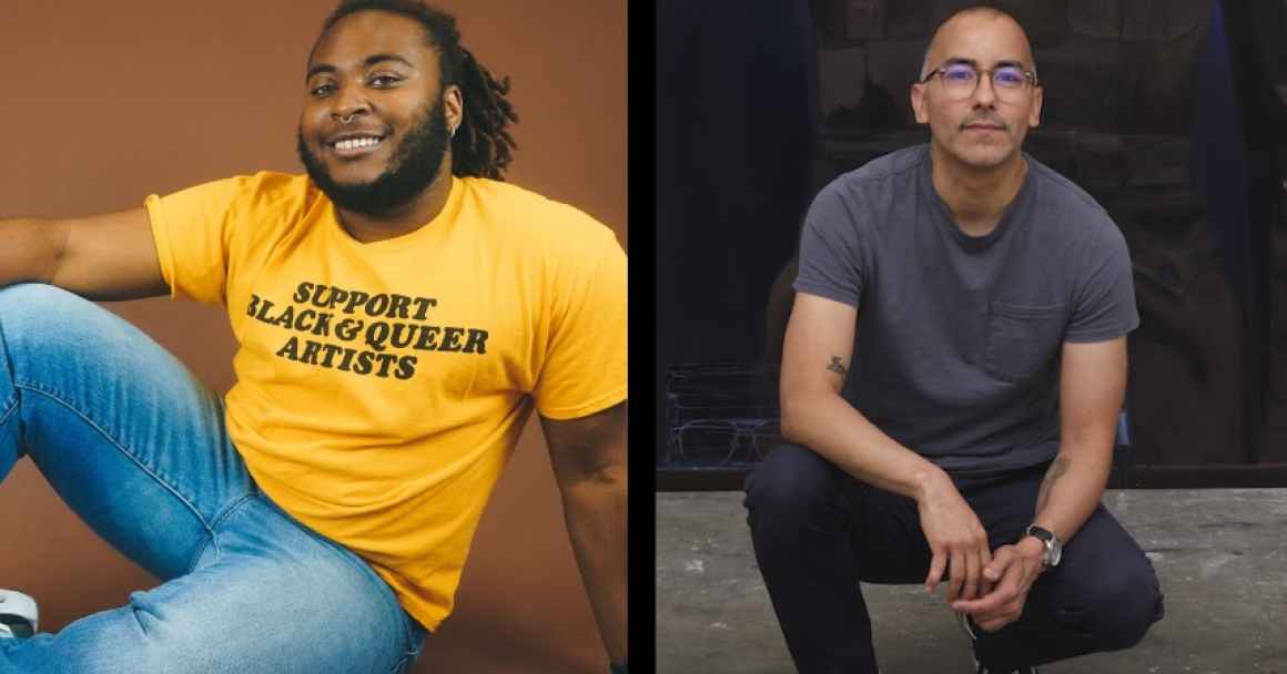Headshots of KB Brookins and Vincent Valdez