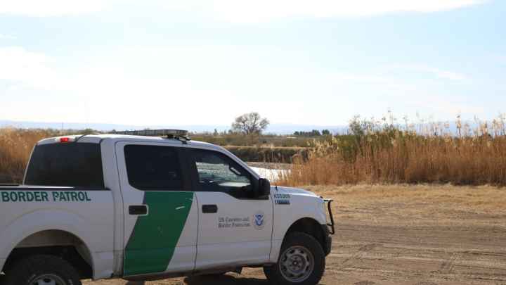 CBP Truck Photograph of a Customs and Border Protection truck parked on the side of the road