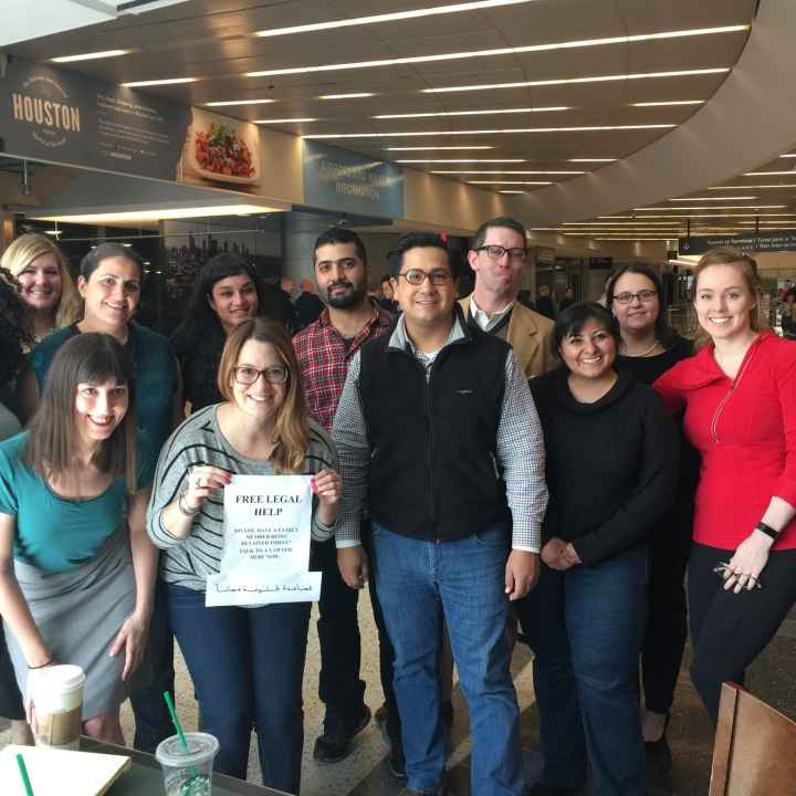 ACLU of Texas Attorneys at Bush Airport